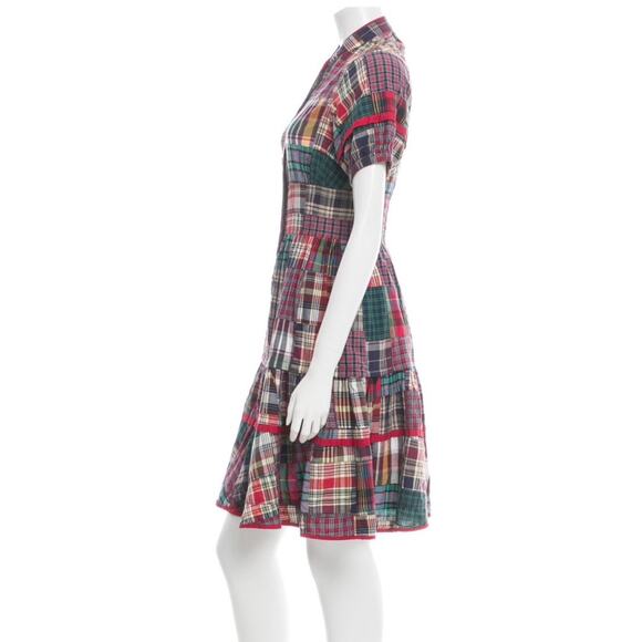 Vintage Marc Jacobs Plaid Patchwork Dress Womens size 6 FW 2005 Runway - Picture 7 of 16